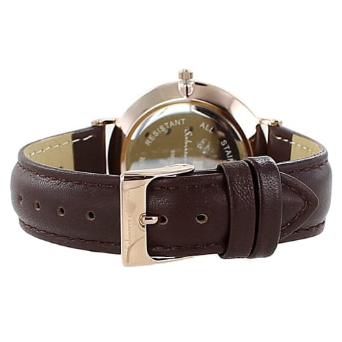 Salvatore Marra Watches, Pair Watches, Storage Box, Men's and Women's, Same Size, Unisex, Analog, Date, Calendar, Black, Brown, Leather Strap, sm22102