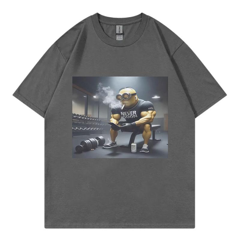 Nikdy Goon Vtipné Gooning Meme Grafická Trička Muži Ženy Oblečení Harajuku Japonský Styl Tričko Módní Ležérní Bavlněná Trička