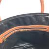 FENDI vintage Pecan logo Bag Hand Bag Tote Bag PVC/Leather khaki/Brown