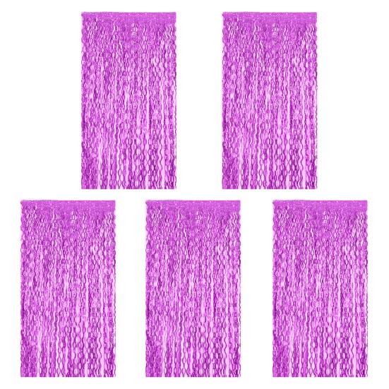 1/5 balení 1 x 2 m třpytivé závěsy na záclony pozadí pozlátkové fólie třásňové závěsy třpytivé kovové střapce vlnité závěsy na fotografování rekvizit