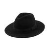 Unisex European & American Retro Wool Felt Jazz Hat with Wide Brim