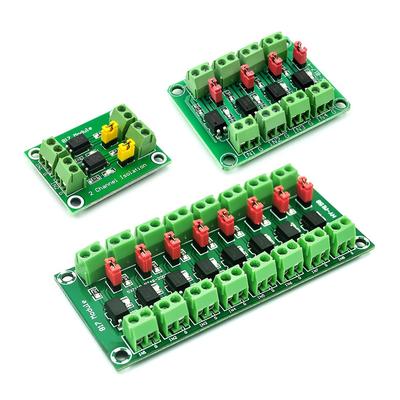 PC817 1 2 4 8 Channel Optocoupler Isolation Board Voltage Converter Adapter Module 3.6-30V Driver Photoelectric Isolated Module for Daily Use
