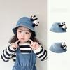 Korean Style Children Sun Visor Hat Cowboy Baby Fisherman Hat Breathable Basin Hat  Travel