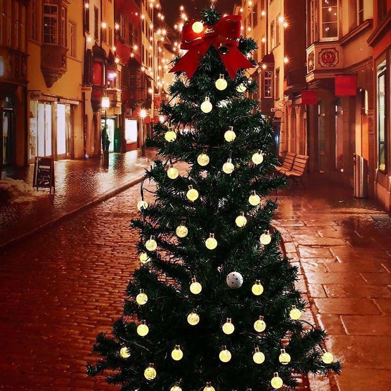 Beautifully Bright Outdoor Solar Powered 30 Led String Light For Yard And Landscape Decor
