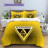 Alemannia Aachen Pattern Bedding Quilt Set  Home Decoration  Gift (1 * duvet cover + 2 * pillowcase  without core).xwn