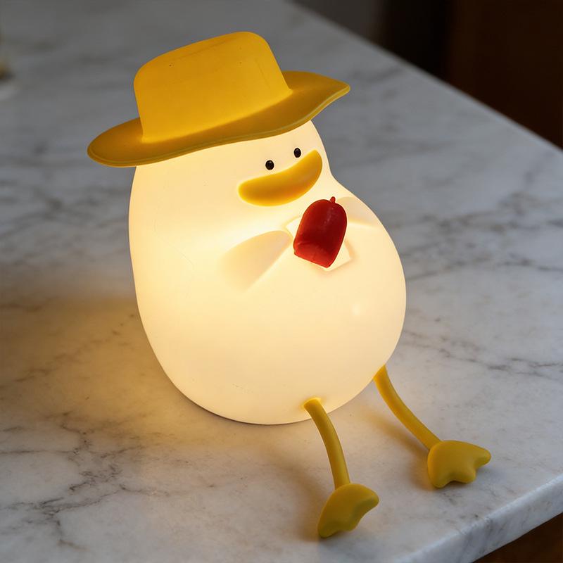 Pat Pat Silicone Pear Night Light - Cute Eye Protection Sleep Companion for Girls