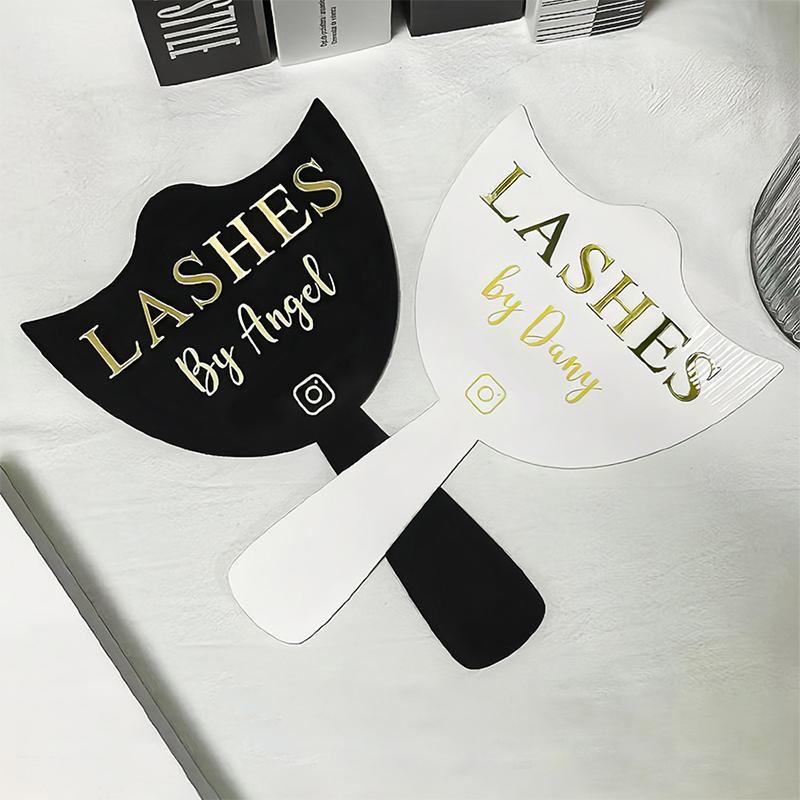 Handheld Eyelash Extension Prop Eyelash Technicians Social Media Face Photo Props Personalised Beauty Salon Display Tools