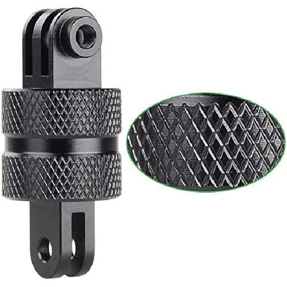 HSU Aluminum 360 Degree Rotation Camera Mount, Vertical Metal Swivel Tripod Adapter Compatible with GoPro Hero 13/12/11/10/9/8/7/6/5 Session AKASO