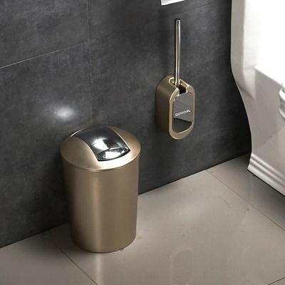 Suport pentru hârtie auriu Perie de toaletă montată pe perete Cutie creativă pentru hârtie igienică Coș de gunoi nordic Coș de gunoi Accesorii pentru baie