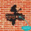 Personalized Mermaid Metal Wall Art Custom Decor Unique Hanging Accent