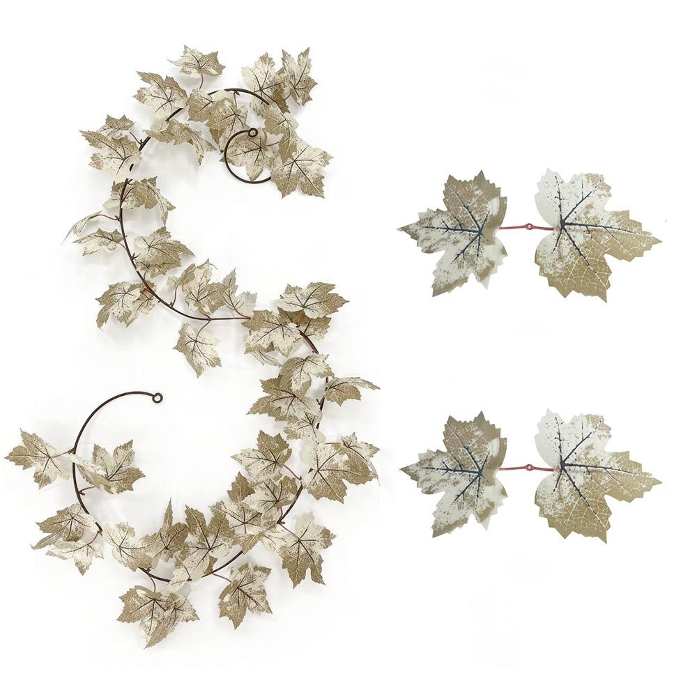 DIY Craft Artificial Maple Leaf Garland Hanging Vine Fall Foliage Garland Indoor Winding Decor