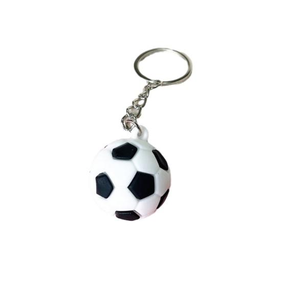 Compact Lightweight Keychain Pendant Football Shape Key Holder Smooth Surface Portable Fan Gift Accessory