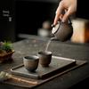 High-End Chinese Kung Fu Tea Set: Includes Teapot, Two Cups, and Tray for Two-Person Brewing