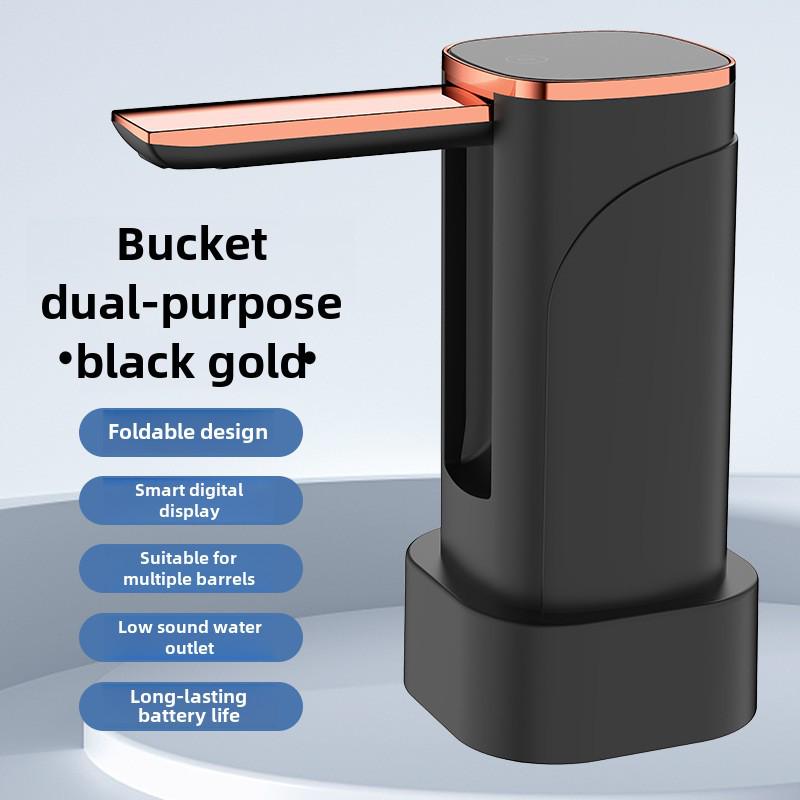 Foldable Electric Water Dispenser: Dual-Purpose Automatic Pump for Table & Bucket.