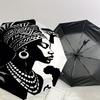 1PC African culture Umbrella-8-Rib Reinforced Portable Folding Travel Suitable for All Seasons Outdoor Daily Use Is an Ideal Choice -F331