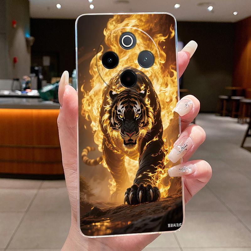 Shockproof Soft Phone Case For Vivo iQOO Z10/Y300 Pro/Y300 Pro+ Plus/T4 Unique Design Elegant Pattern TPU Transparent Casing