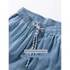 Ankle Banded Pants Men's Trendy Summer Light and Smooth Draping Casual Pants Loose Casual Elastic Waist Lyocell Jeans