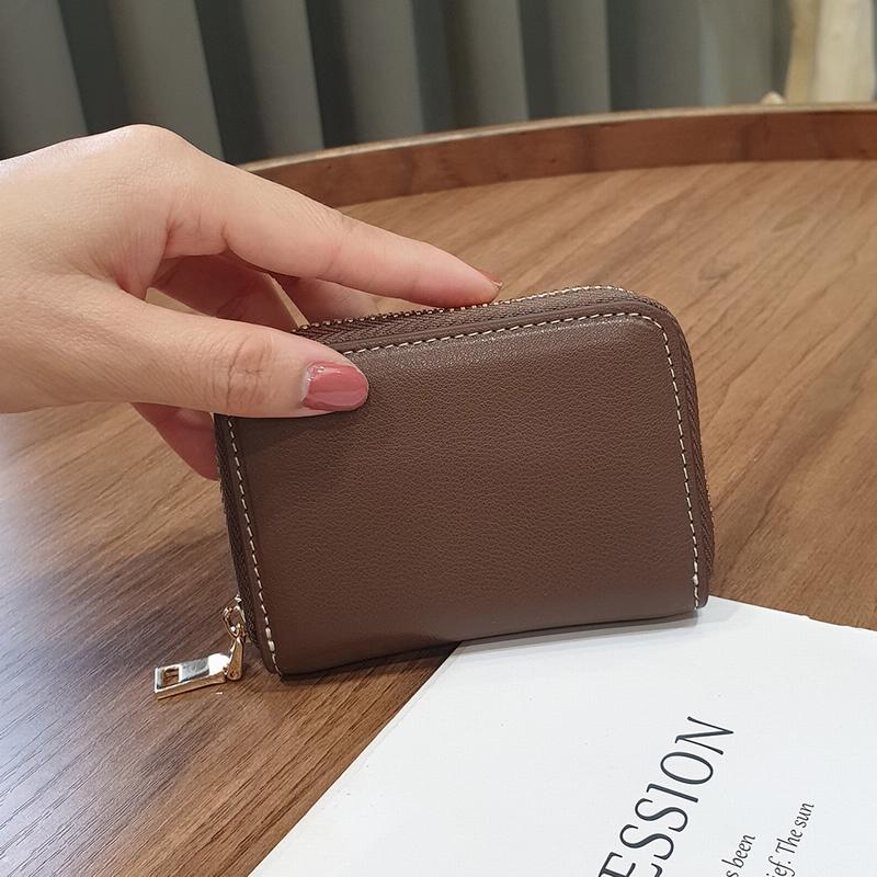First Layer Cow Leather Card Holder Women Genuine Leather Card Bags For Business Credit ID Cards Driving License Coin Purse