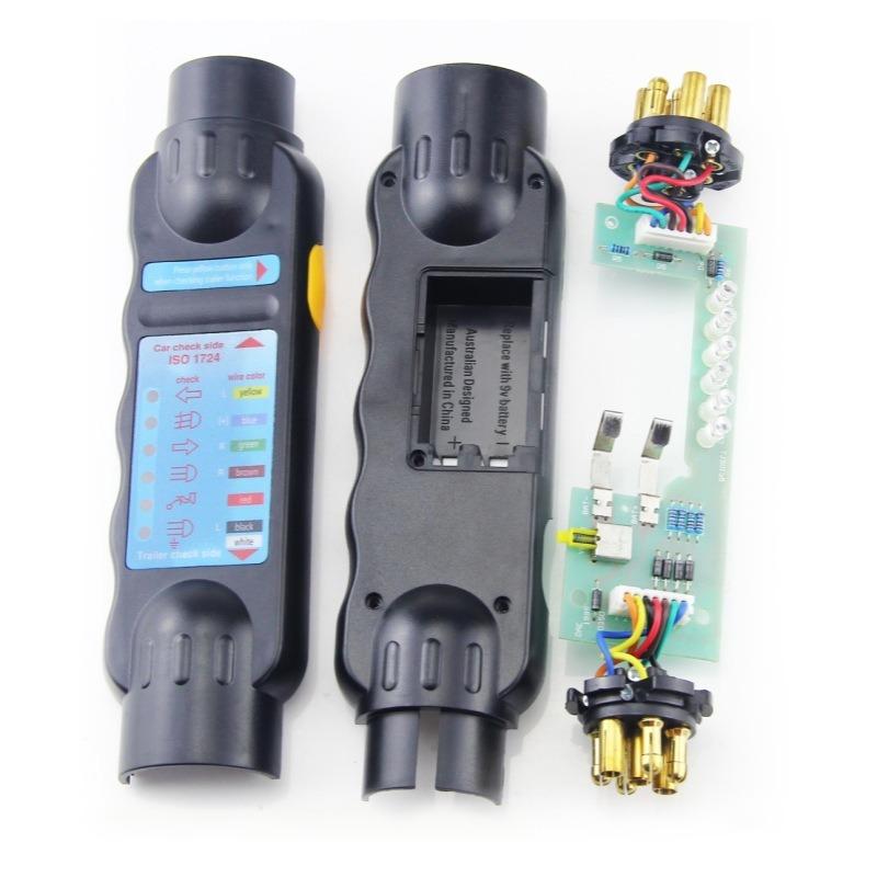 12V Trailer Tester 7 13 Pin Adapter Diagnostic Tools Wiring Check Light Test Plug Socket Car Truck Caravan Accessories Universal
