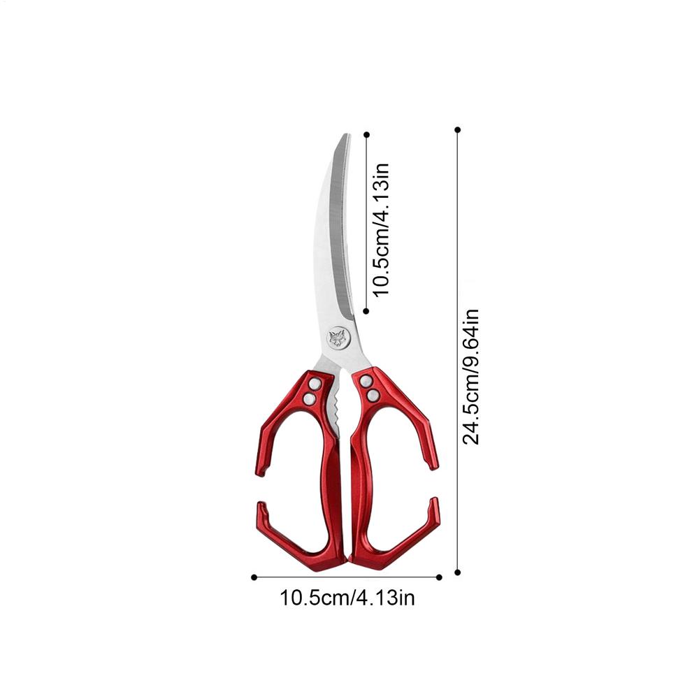 Kitchen Scissors For Food 2 In 1 Food Scissors With Walnut Cracker Multipurpose Shear Stainless Steel Kitchen Utensil For Dining
