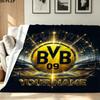 1PC Borussia Custom Name Patterned Flannel Blanket Suitable For All Seasons for Home Decor Warmth and Comfort Gifts Holiday Present