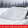 Bilspegel Reflekterande Stångskydd Solskydd Vinter Snö Is Regn Damm Frostskydd Aluminiumfilm Universell