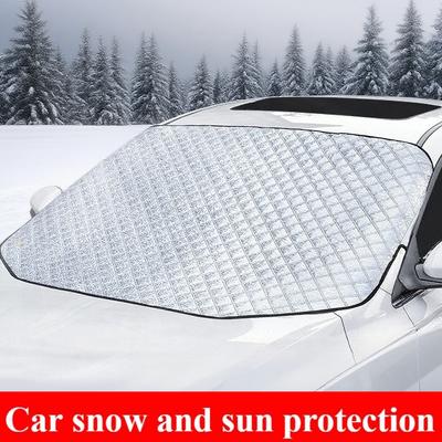 Car Windshield Mirror Reflective Bar Cover Sun Shade Protector Winter Snow Ice Rain Dust Frost Guard Aluminium Film Universal