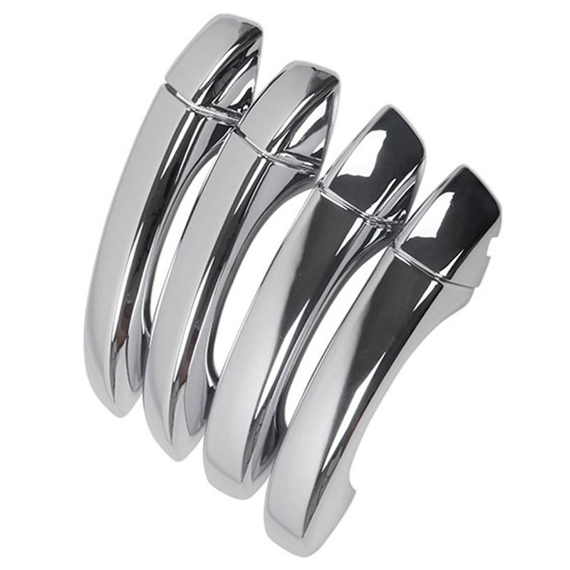 For MG ZS 2017- Chrome Car Door Handles Cover Trim Stickers Exterior Door Handle Cover-M53K