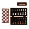 Premium Rosewood Magnetic Foldable Chess Set - High-Quality International Toy