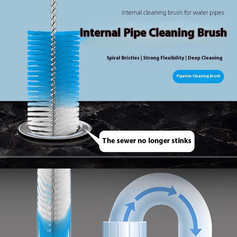 Rotary Pipe Cleaning Brush Brush Long Handle Brush For Pipe Wall Cleaning Tools Kit