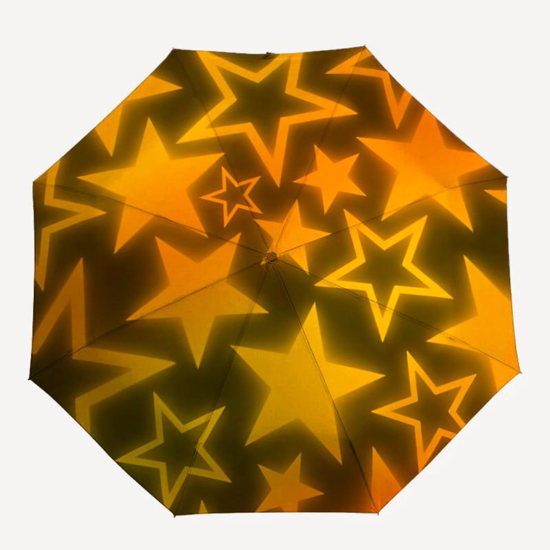 

1pc Starry Night Pattern Automatic Open/Close Umbrella with Windproof, 8-Rib Sturdy Canopy, Durable Ribs, Ideal for Gifts yy251117049