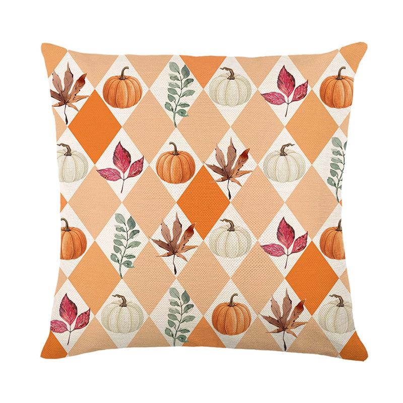 Autumn Harvest Festival Printed Pillow Cover Polyester Festival Home Living Room Sofa Decorative Cushion Cushion Cover