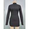 New Women's Fashion Sexy Slim Long Sleeve Knit Bodycon Dress, European American Style Casual Party Cocktail Dress for Women