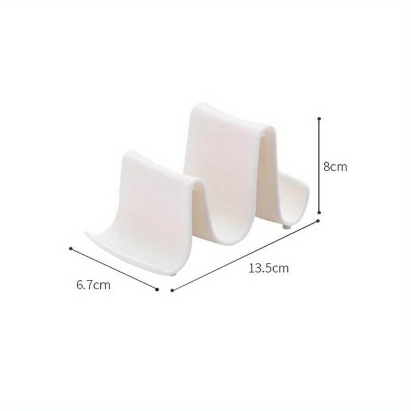 Multi-Functional Foldable Pot Lid and Spoon Rest Holder with Non-Slip Base Counter Organizer for Pan Lid and Utensil Storage