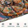 1Pc Buddhism Wheel Print Flannel Blanket, High quality Comfortable for All Seasons, Home Decor, Warmth and Comfort, Perfect for Christmas Gifts