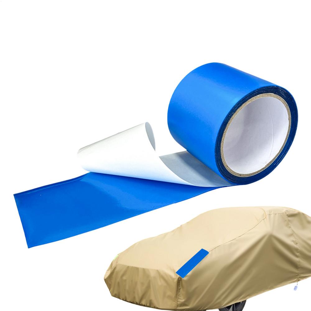 

Tent Repair Tape Heavy Duty Weather Resistant High Adhesive Tear Proof Tent Repair Tape Boat Cover For Canvas Metal Equipment синий