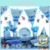 Stitch Theme Party Supplies Set Blue Lilo And Stitch Birthday Decorations
