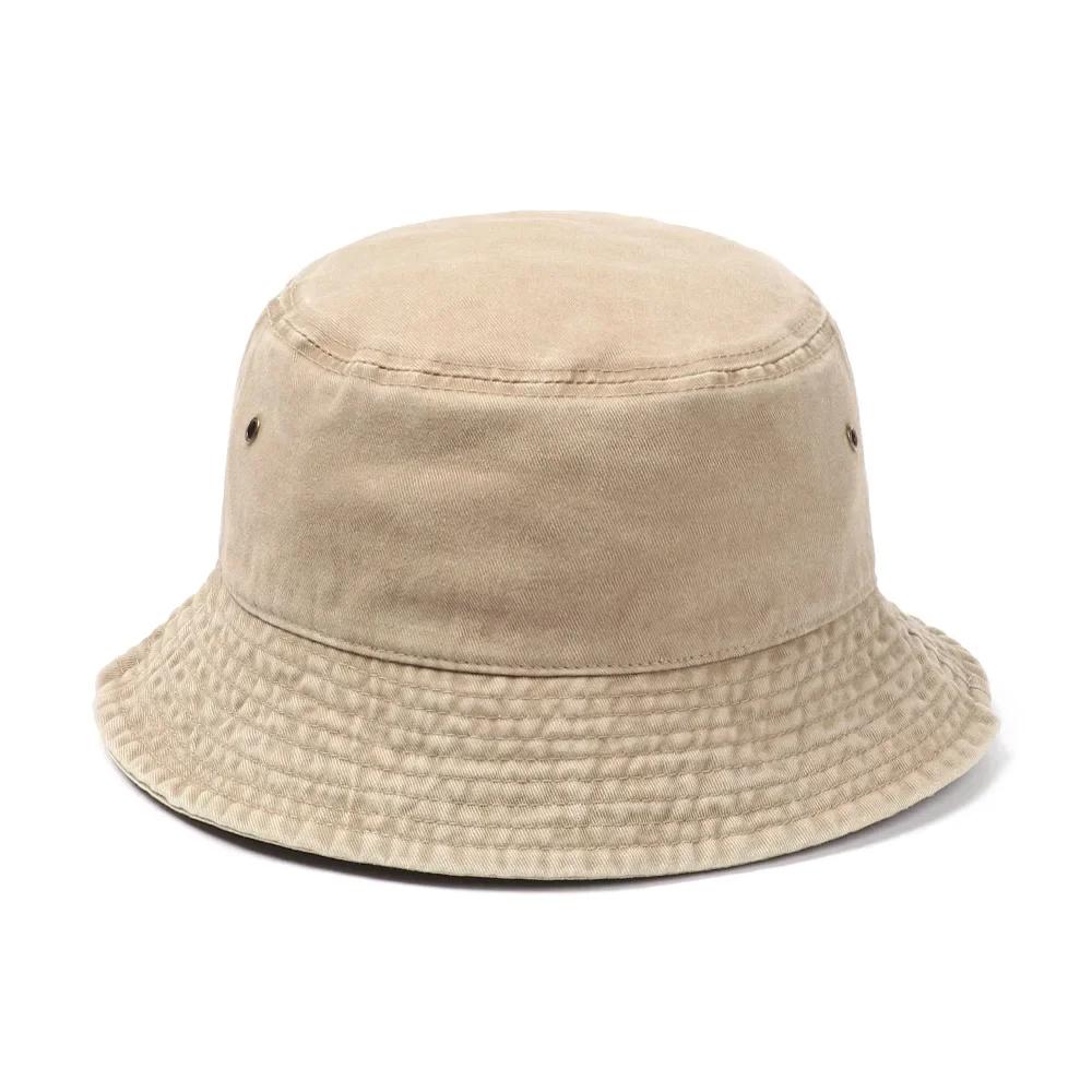 Fashion Denim Washed Bucket Hat Retro Foldable Fisherman Cap Cotton Casual Sun Hat Summer Outdoor Sunscreen Cap for Women Men