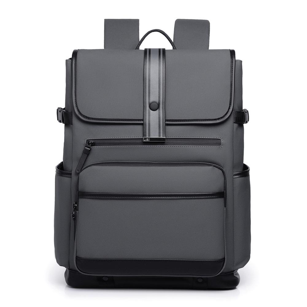

TS JYL laptop bag,Fashion Flip Backpack New Business Laptop Bag Casual Light Large Travel Student Bag OneSize сірий