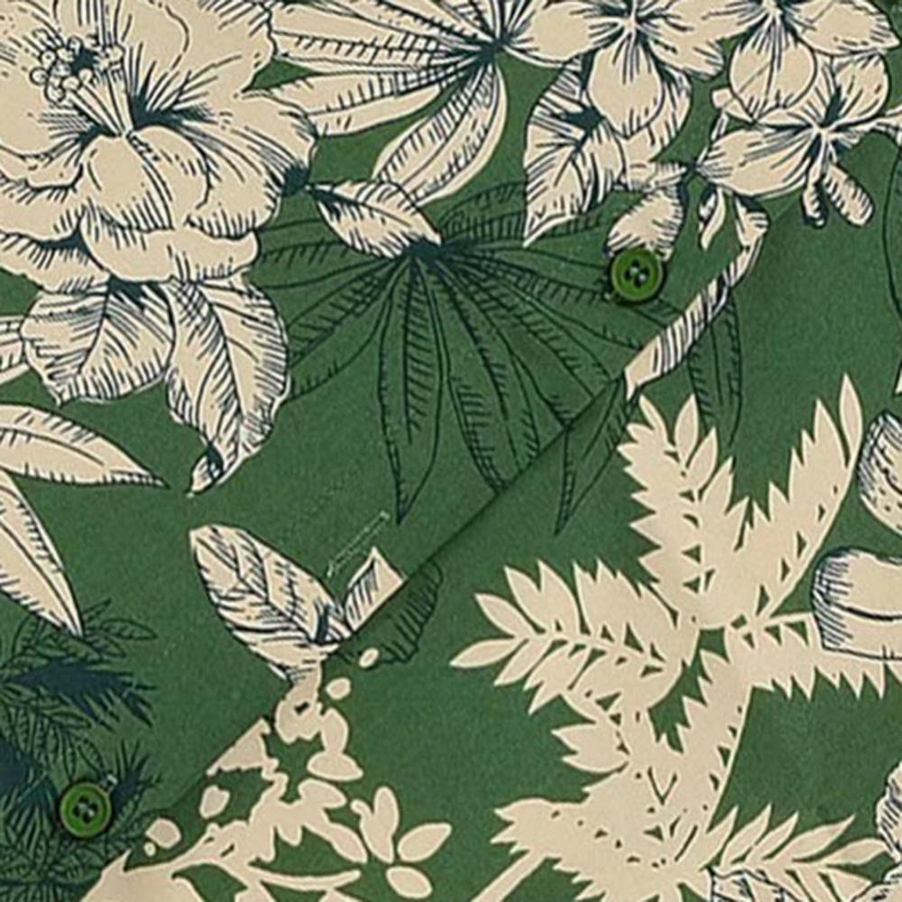 Hawaiian Men's Shirt 3D Printed Collar Loose Casual Fresh Shirt Button Top Suitable for Beach Vacation and Walking