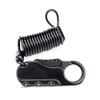 Motorcycle Helmet Lock / Black Tourtecs Combination Lock