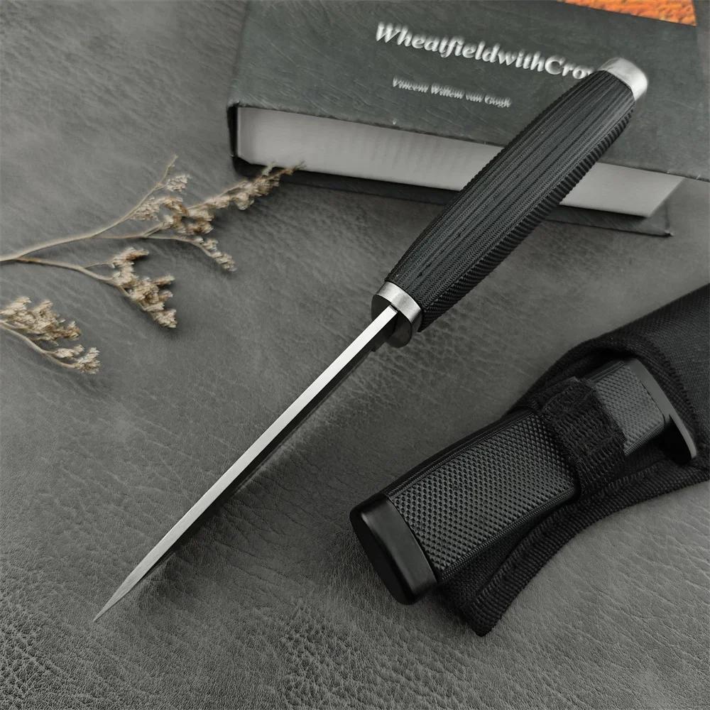 2025 Newest Hunting Fixed Blade Knife 5Cr13Mov Blade ABS Handle Outdoor Pocket Knives EDC Camping Hiking Tools