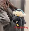 Panda Little Plush Bag Doll With Earphones Raccoon Crossbody Bag Present Gift