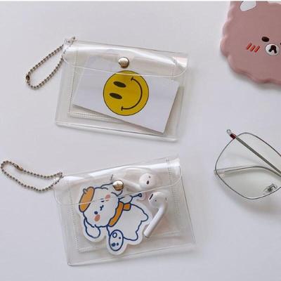 PVC Transparent Transportation Card Photocard Education Fee Swimming Pool Wallet Pouch