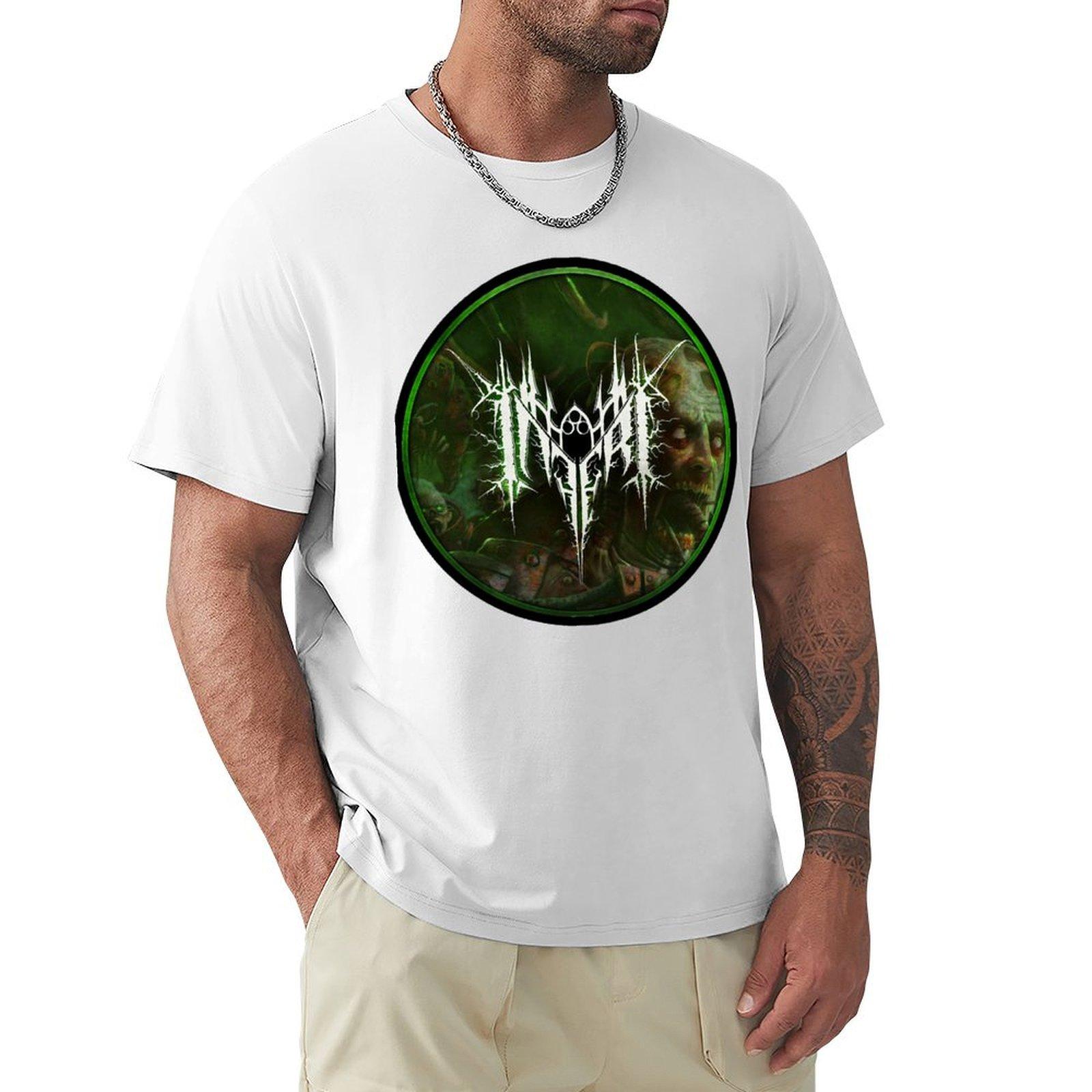 Gifts For Music Fans Inferi Band Metal Artwork Vintage Retro Tshirt Nonshrink Basic Cotton Tshirt S