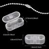 30/300PCS Clear Bead Chain Stops for Vertical Blinds Adjustable Curtain Chain Clips Replacement Parts