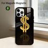 Money Gold A-Art Phone Case For iPhone17,16,15,14,13,12,11 Plus,Pro Magnetic with Magsafe Wireless Charging