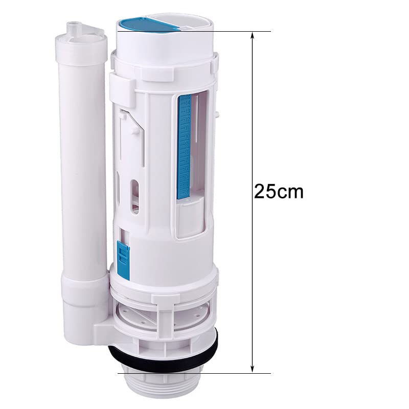 Rezervor Apă Toaletă Dublă Acționare Buton Sifon Rezervor Kituri Supapă Sifon WC Toaletă Clătiți Crom Supapă Drenare Toaletă Supapă Ideală Rezervor