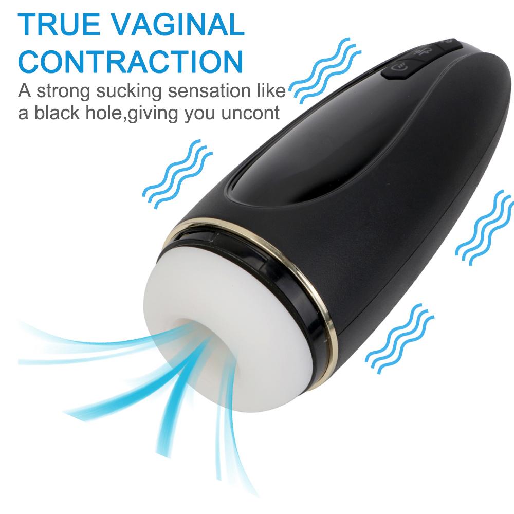 Male Masturbation Cup Sucking Oral Sex Sex Toys for Men Adult Products Automatic Telescopic Airplane Cup Glans Stimulator Real Vagina