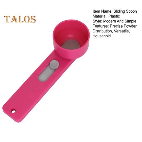 Precision Powder Scoop with Slide Funnel Mess-Free Measuring Spoon for Protein Coffee Detergent BPA-Free Plastic Portion Control Tool